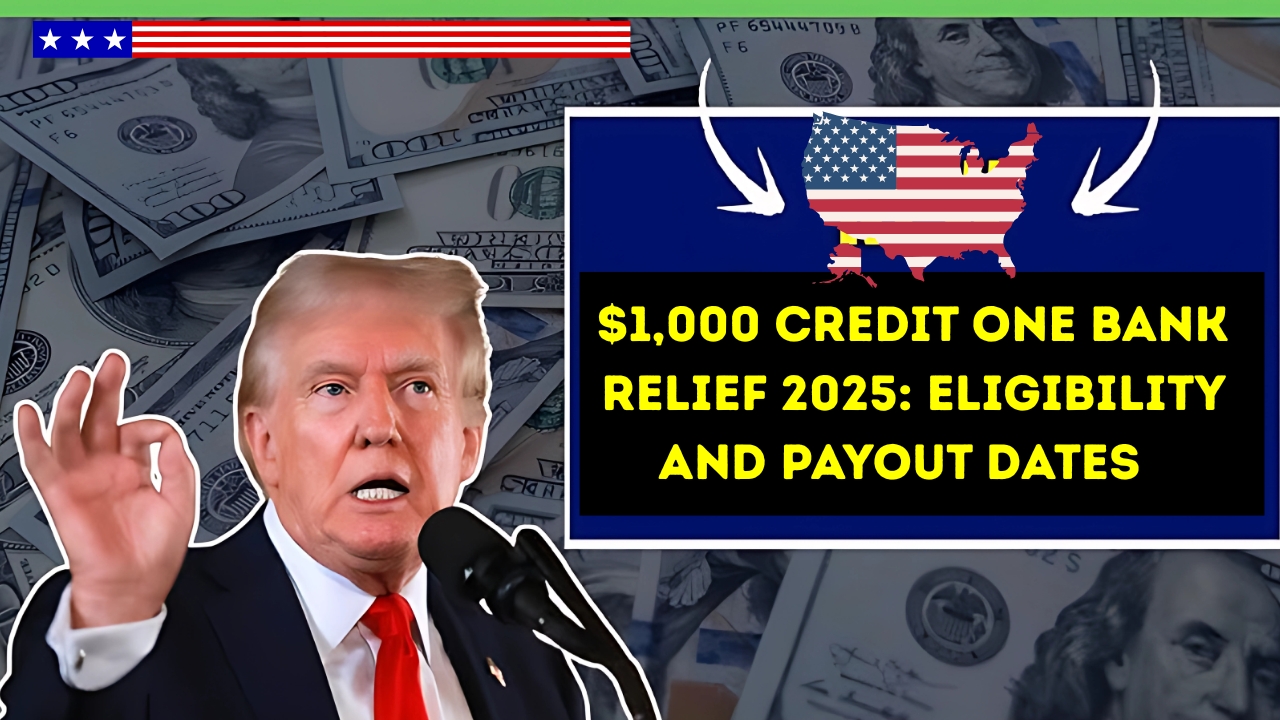 $1,000 Credit One Bank Relief 2025